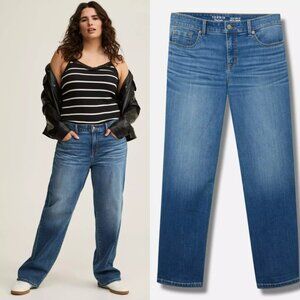 NWT Torrid 18R Perfect Wide-Leg Mid-Rise Jean 18 Regular